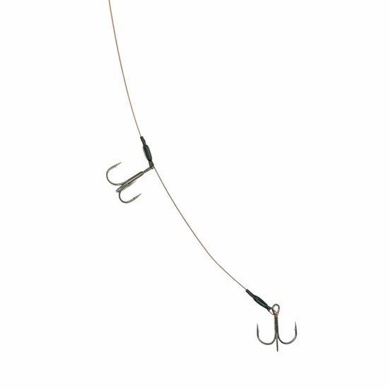 Deadbait Leaders 2x treble 50cm 30lb 2pcs