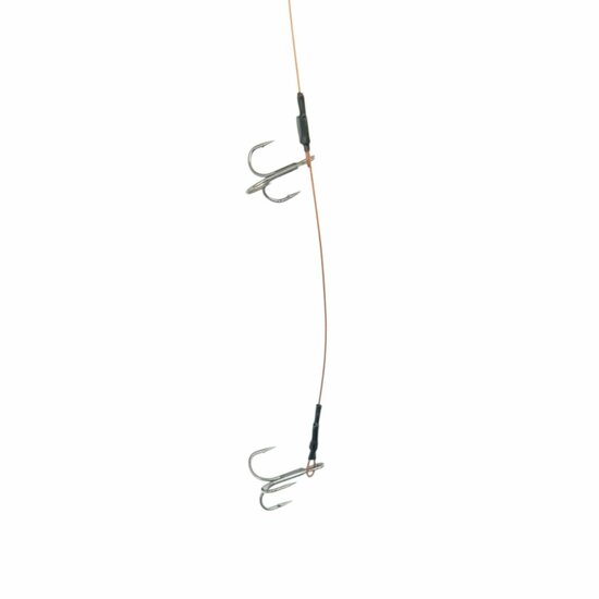 Deadbait Leaders 2x treble 50cm 30lb 2pcs