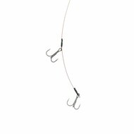 Deadbait Leaders 2x treble 50cm 30lb 2pcs