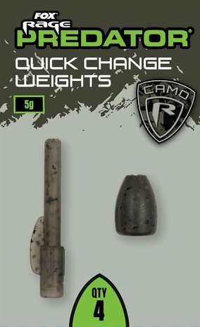 Fox Rage Predator Camo Quick Change Weights